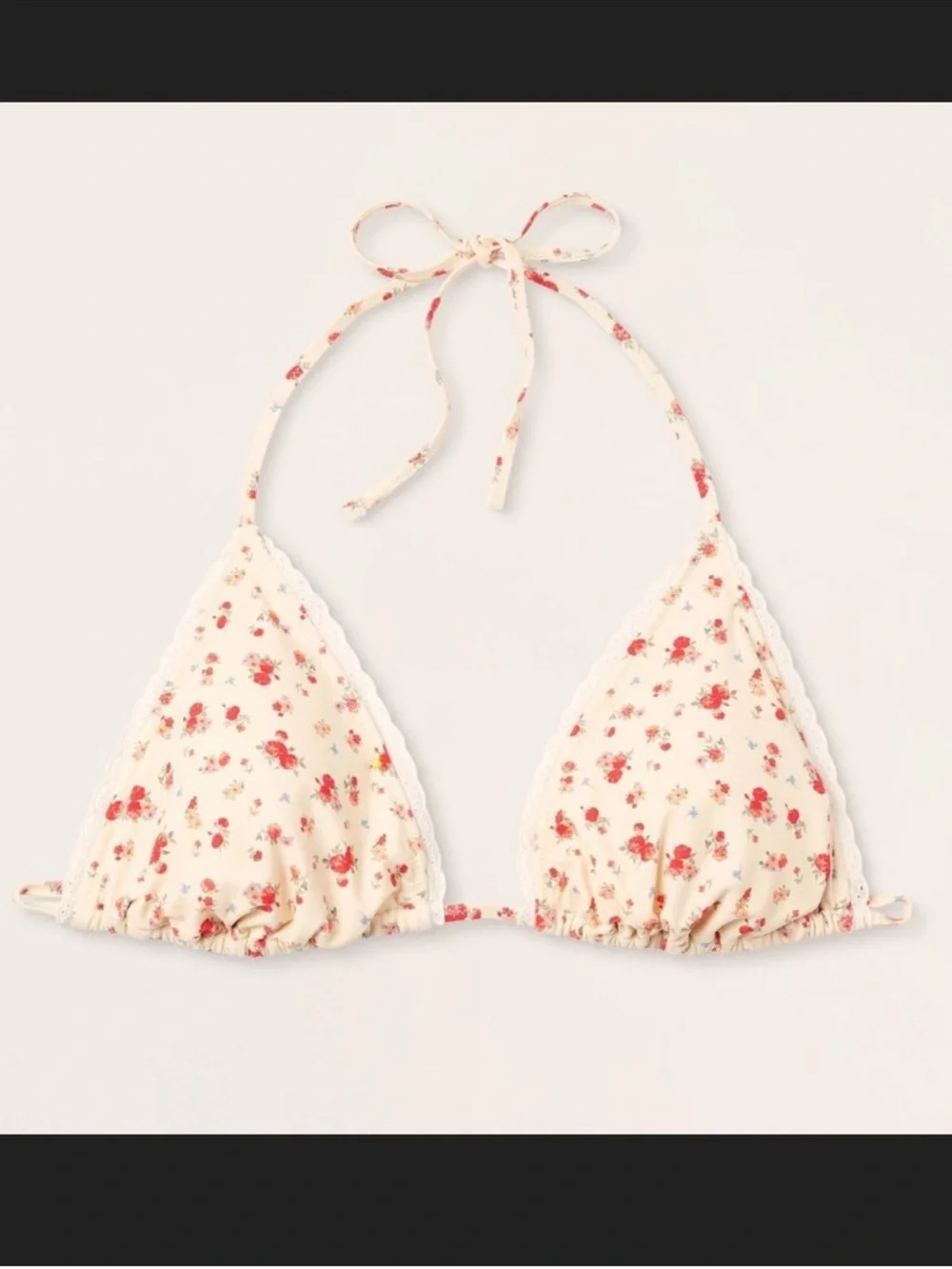 Parke x Target Cream Floral Eyelet Trim Bikini Set M NWT - Picture 7 of 8